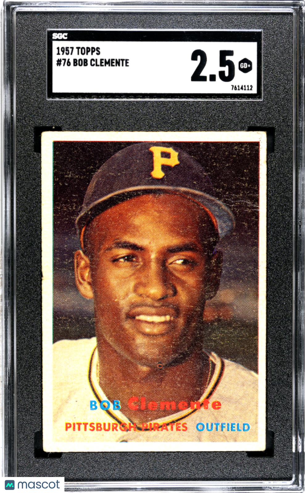 1957 Topps Bob Clemente #76 SGC 2.5