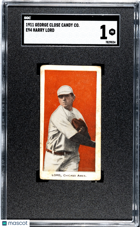 1911 George Close Candy Co. (E94) Harry Lord SGC 1