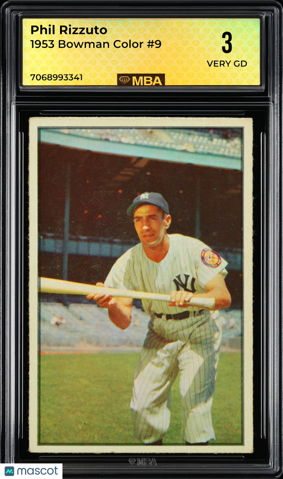 1953 Bowman Color Phil Rizzuto #9 MBA 3