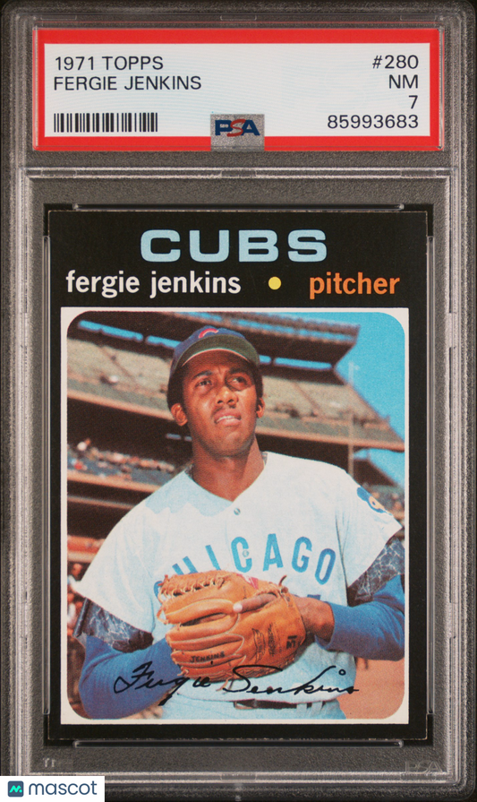 1971 Topps Fergie Jenkins #280 PSA 7