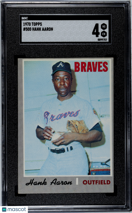 1970 Topps Hank Aaron #500 SGC 4