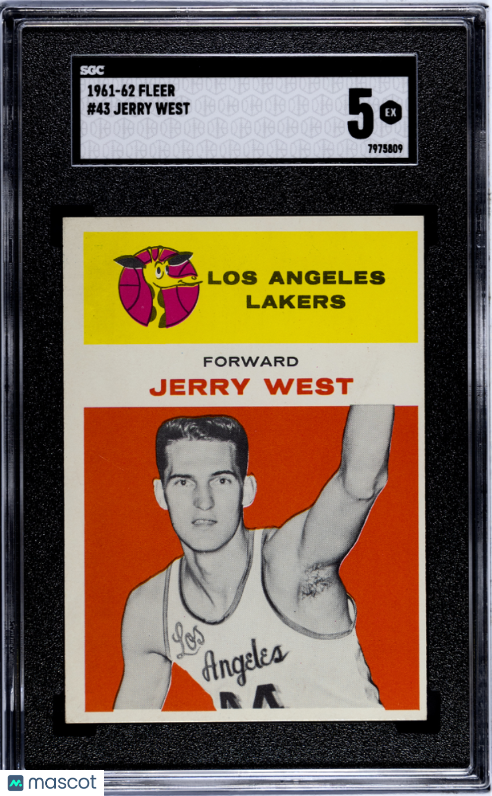 1961 Fleer Jerry West #43 SGC 5