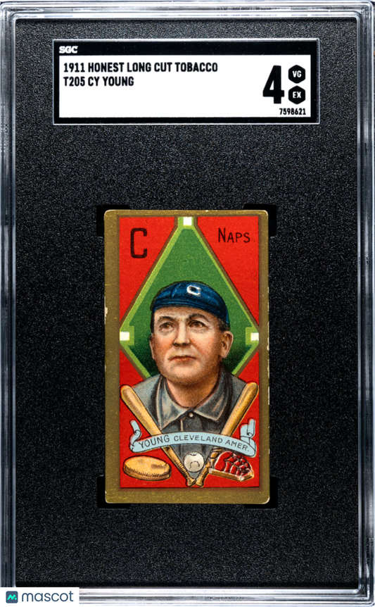 1911 Honest Long Cut Tobacco (T205) Cy Young SGC 4