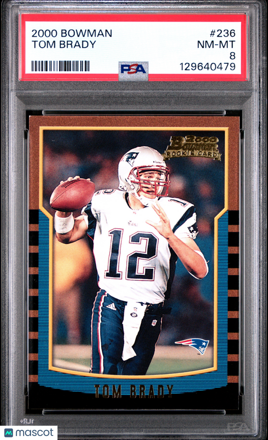 2000 Bowman Tom Brady #236 PSA 8