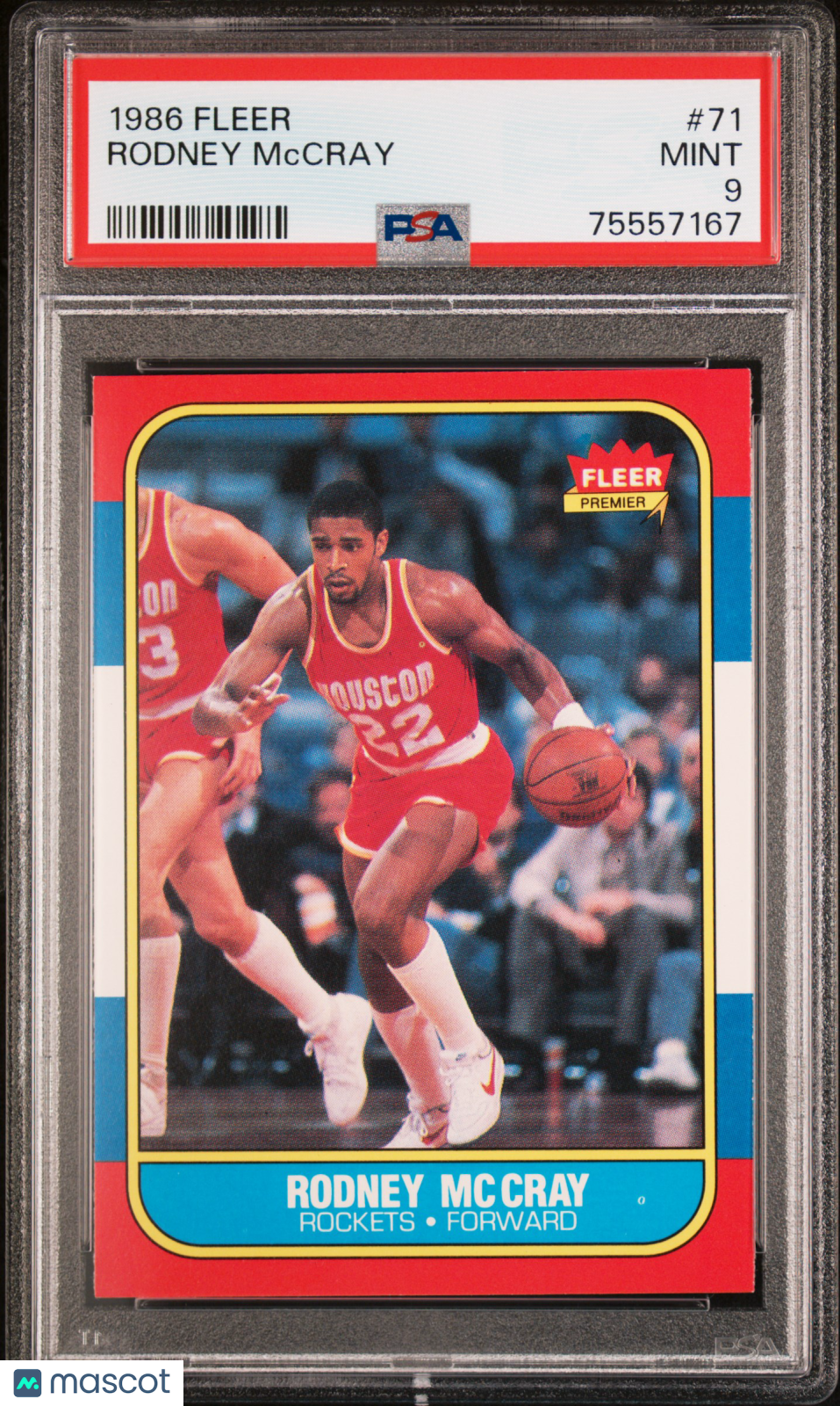 1986 Fleer Rodney Mccray #71 PSA 9