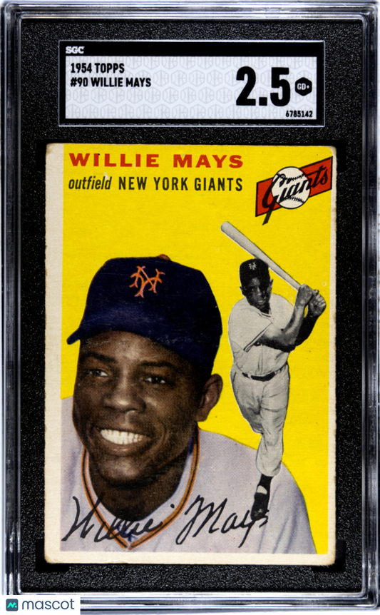 1954 Topps Willie Mays #90 SGC 2.5