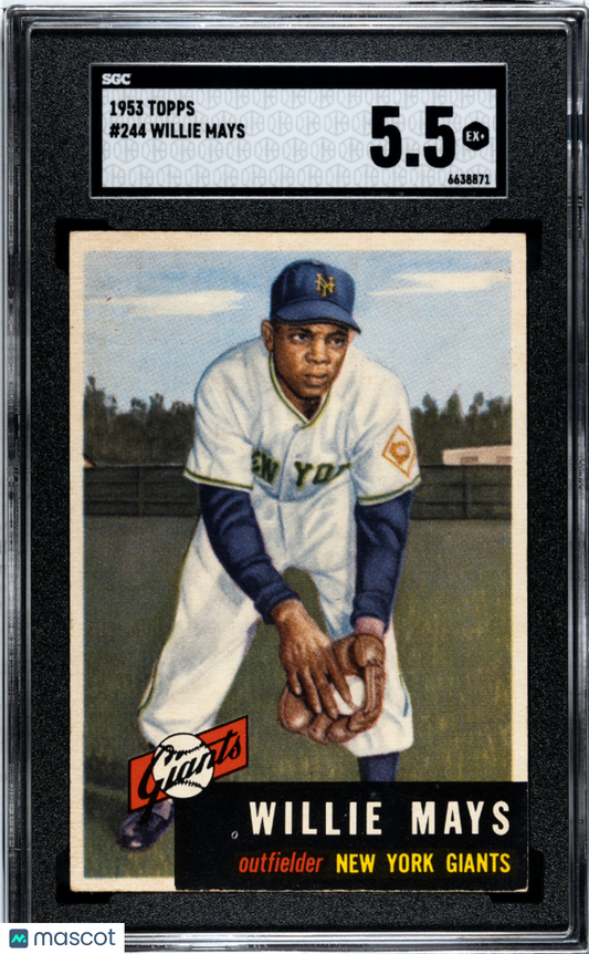 1953 Topps Willie Mays #244 SGC 5.5