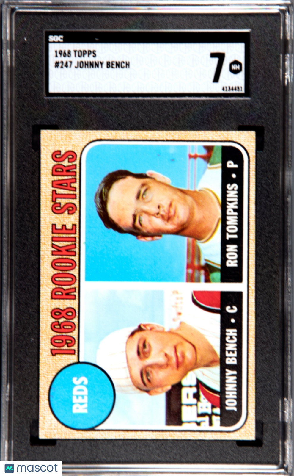 1968 Topps Johnny Bench #247 SGC 7