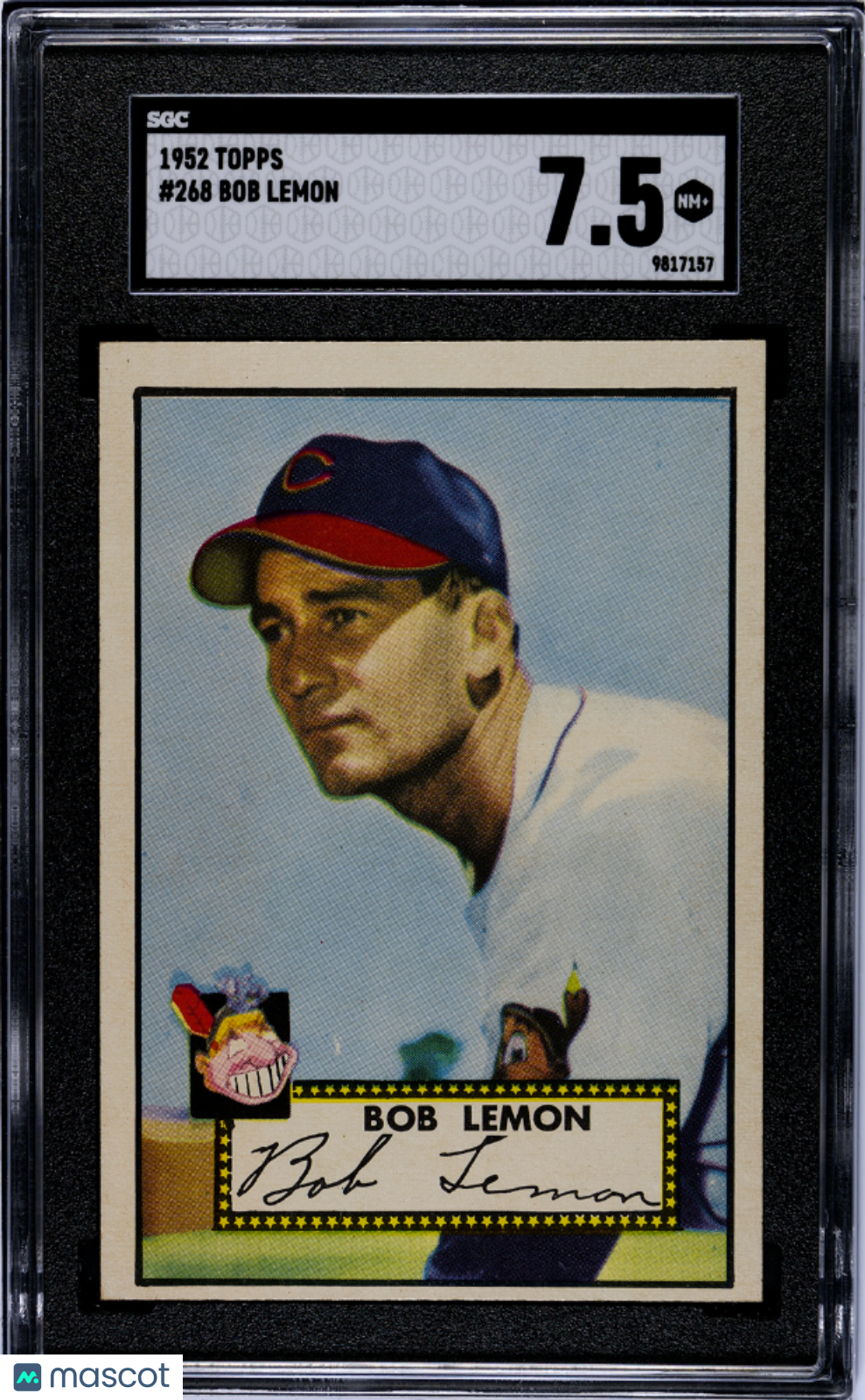 1952 Topps Bob Lemon #268 SGC 7.5