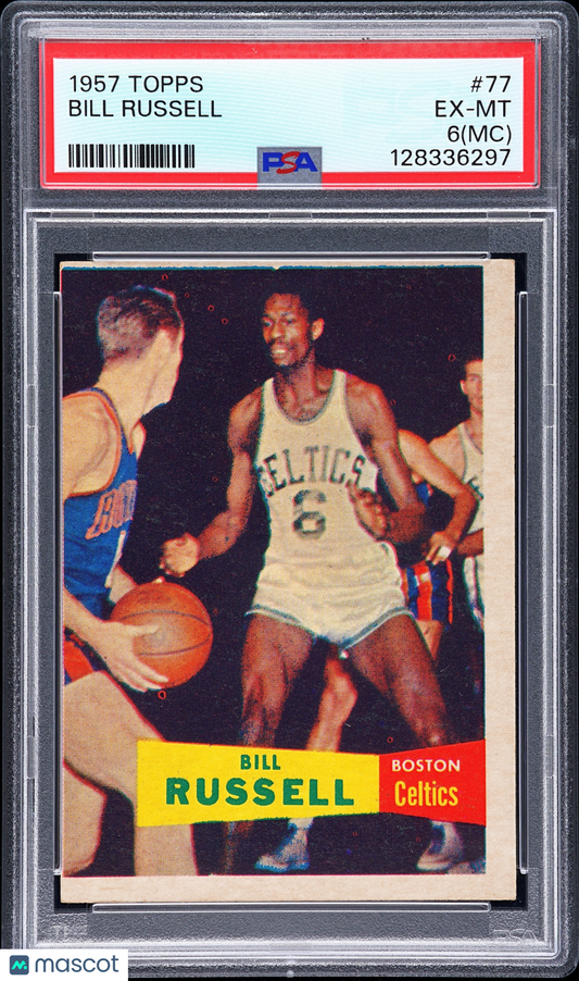 1957 Topps Bill Russell #77 PSA 6 MC