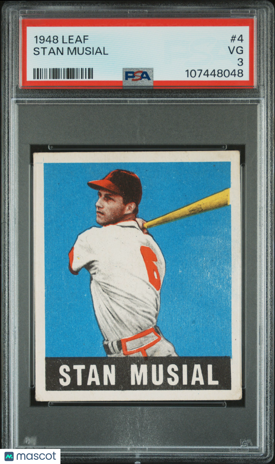 1948 Leaf Stan Musial #4 PSA 3