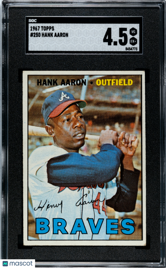 1967 Topps Hank Aaron #250 SGC 4.5