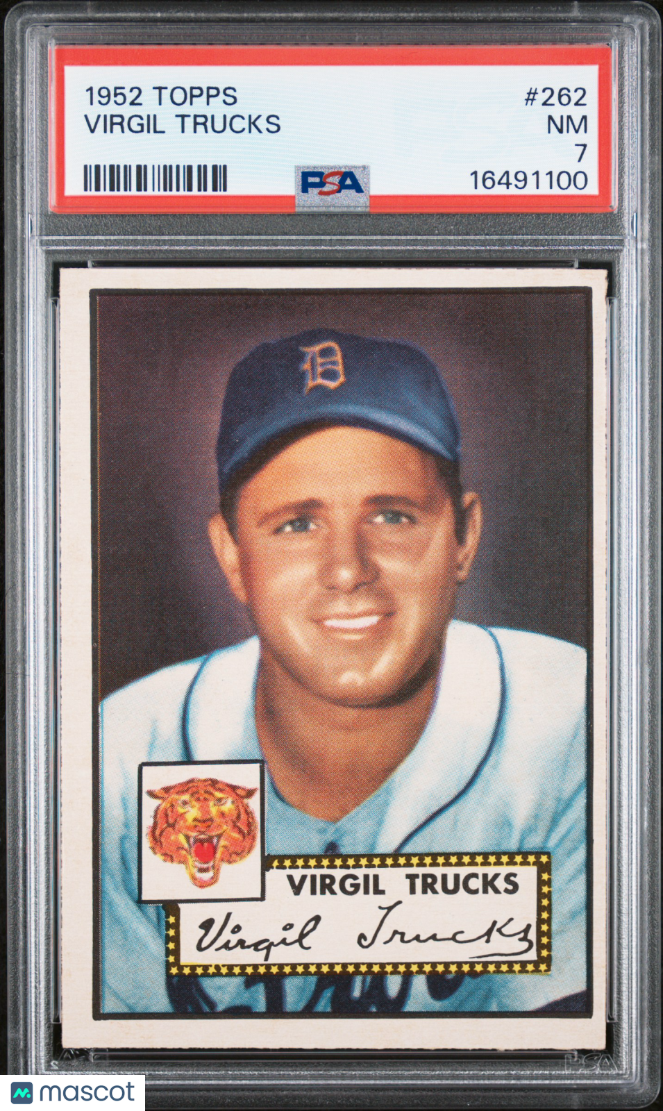 1952 Topps Virgil Trucks #262 PSA 7