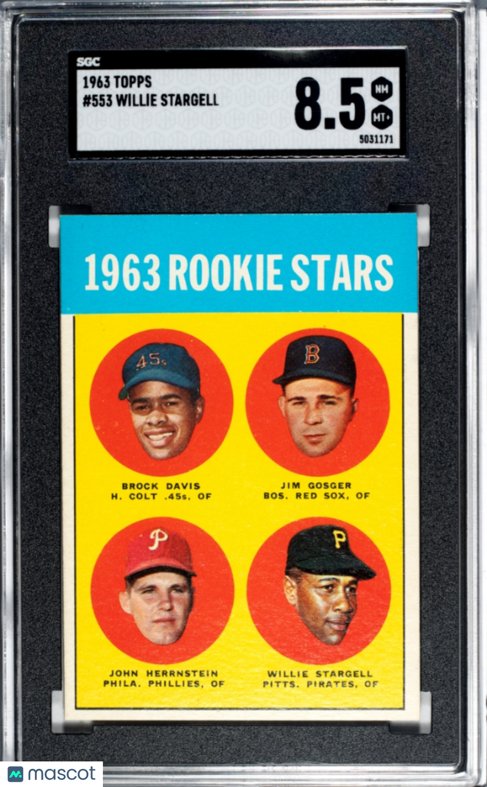 1963 Topps Willie Stargell #553 SGC 8.5