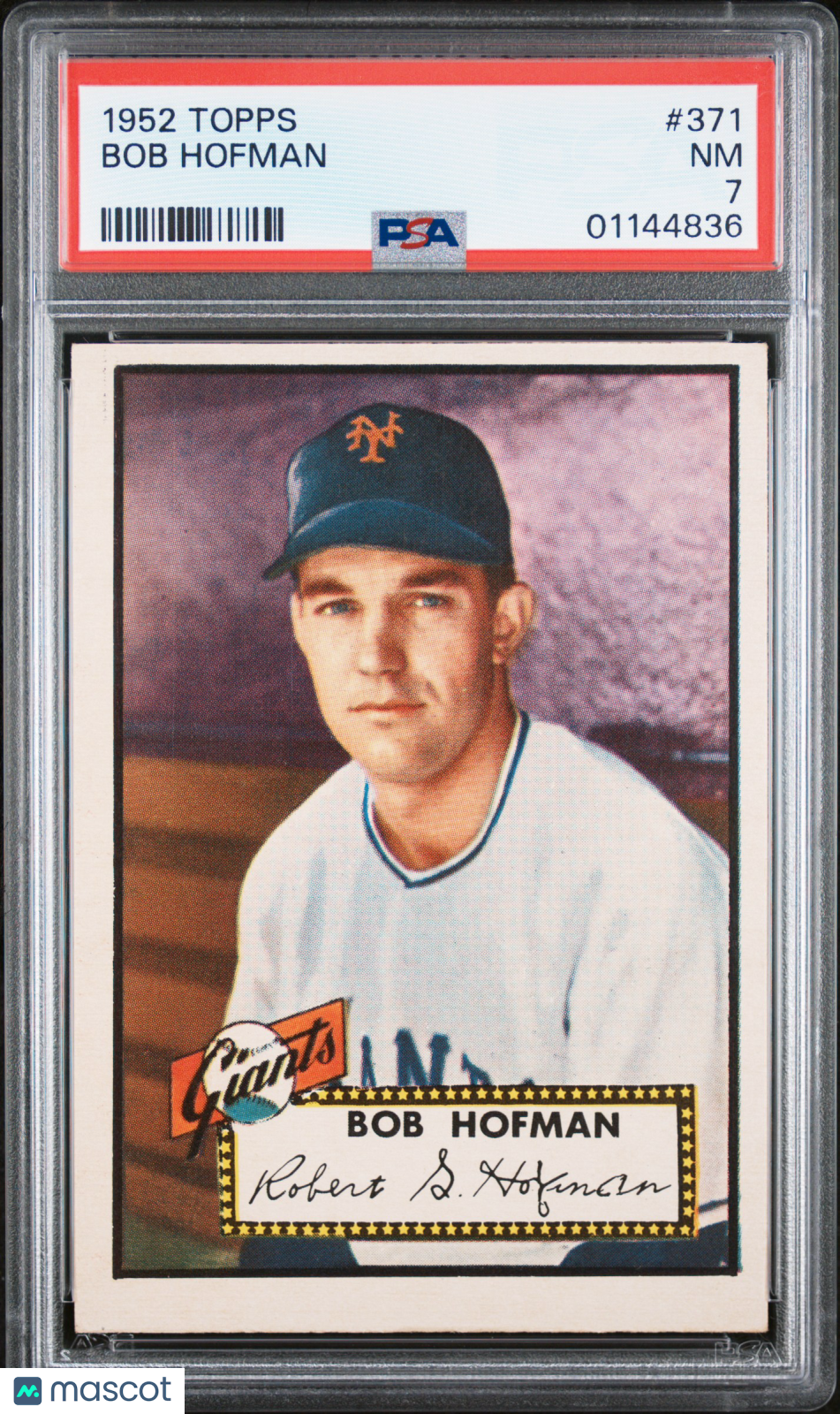 1952 Topps Bob Hofman #371 PSA 7