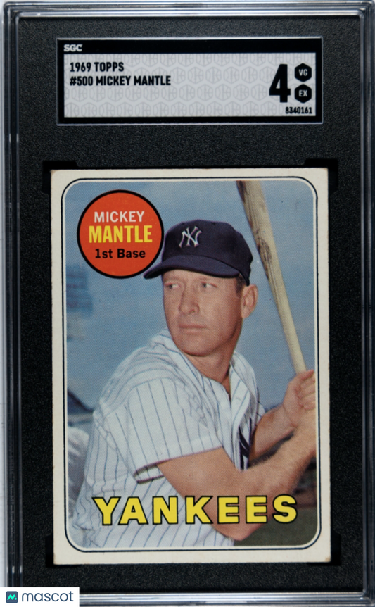 1969 Topps Mickey Mantle #500 SGC 4