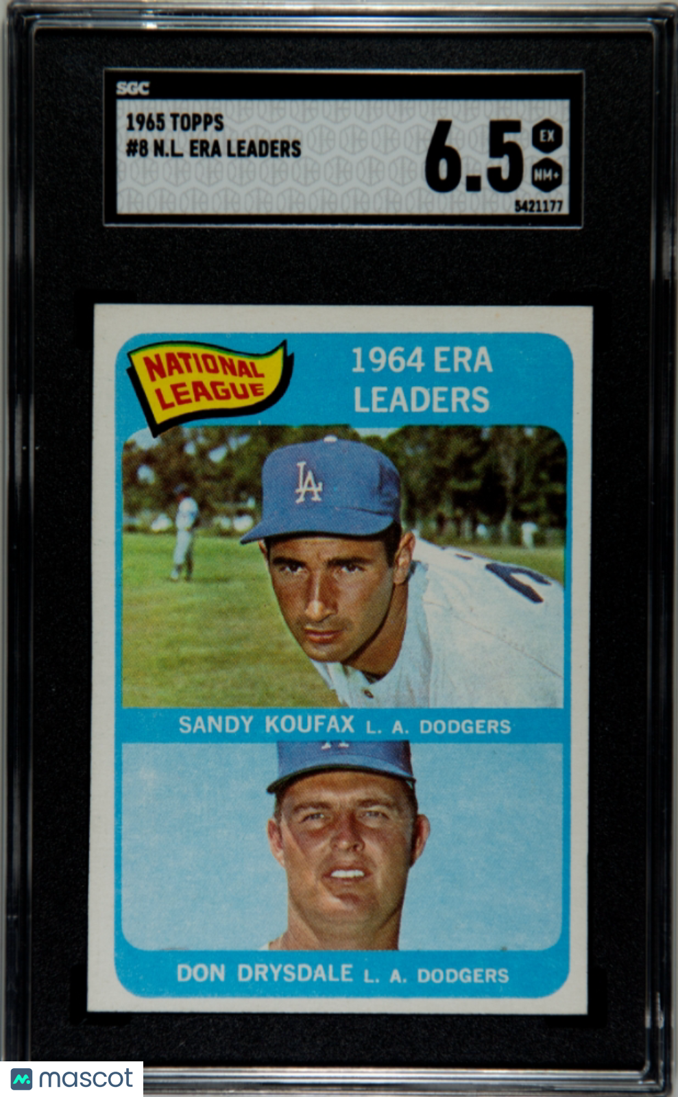 1965 Topps N. L. Era Leaders #8 SGC 6.5