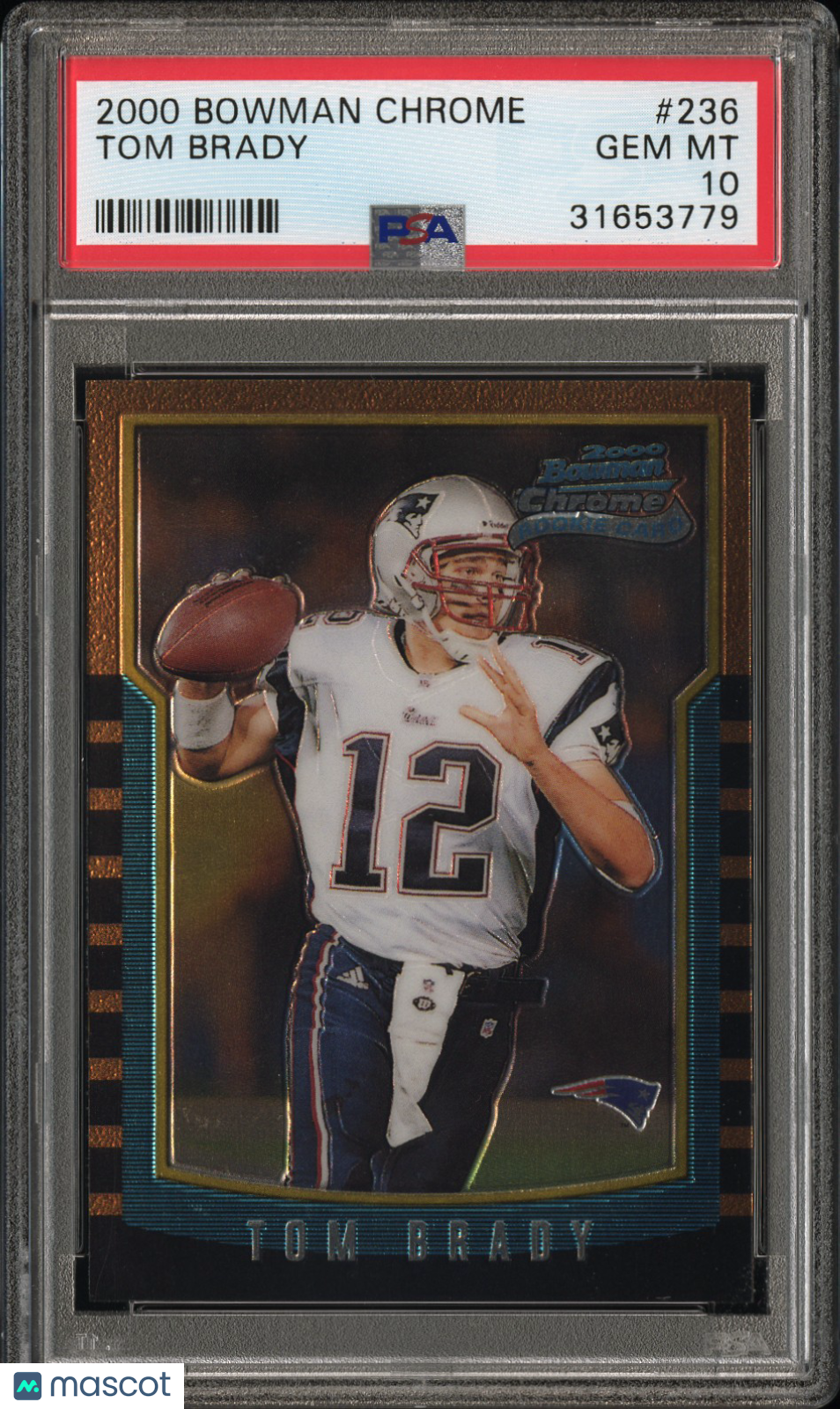 2000 Bowman Chrome Tom Brady #236 PSA 10