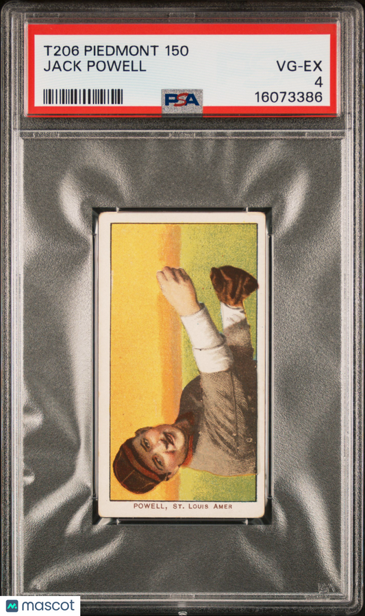 1909-11 T206 Piedmont 150 Jack Powell PSA 4