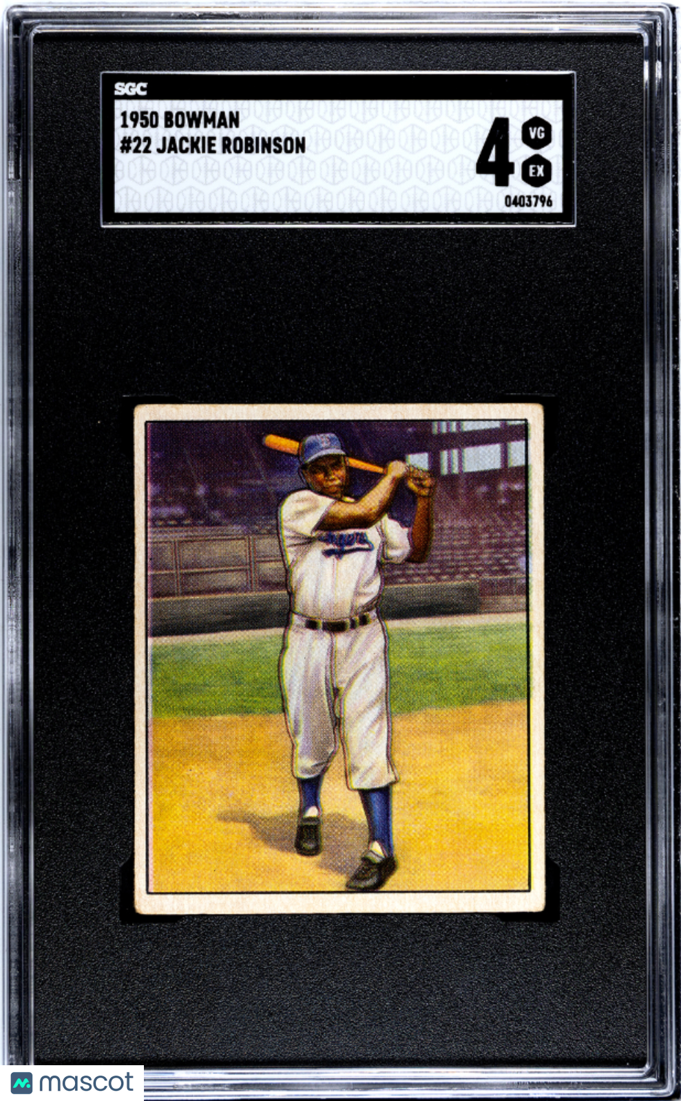 1950 Bowman Jackie Robinson #22 SGC 4