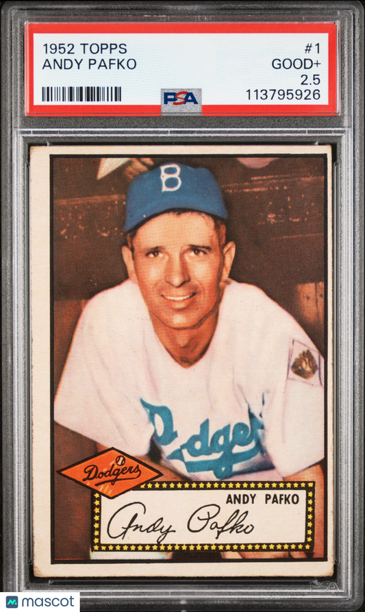 1952 Topps Andy Pafko #1 PSA 2.5