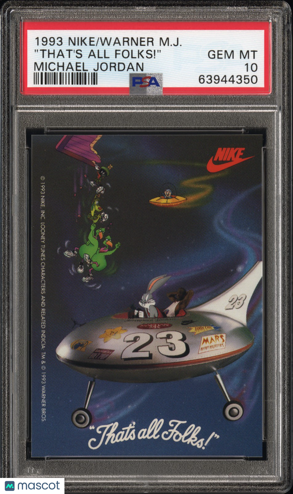 1993 Nike/Warner Michael Jordan "that's All Folks!" PSA 10