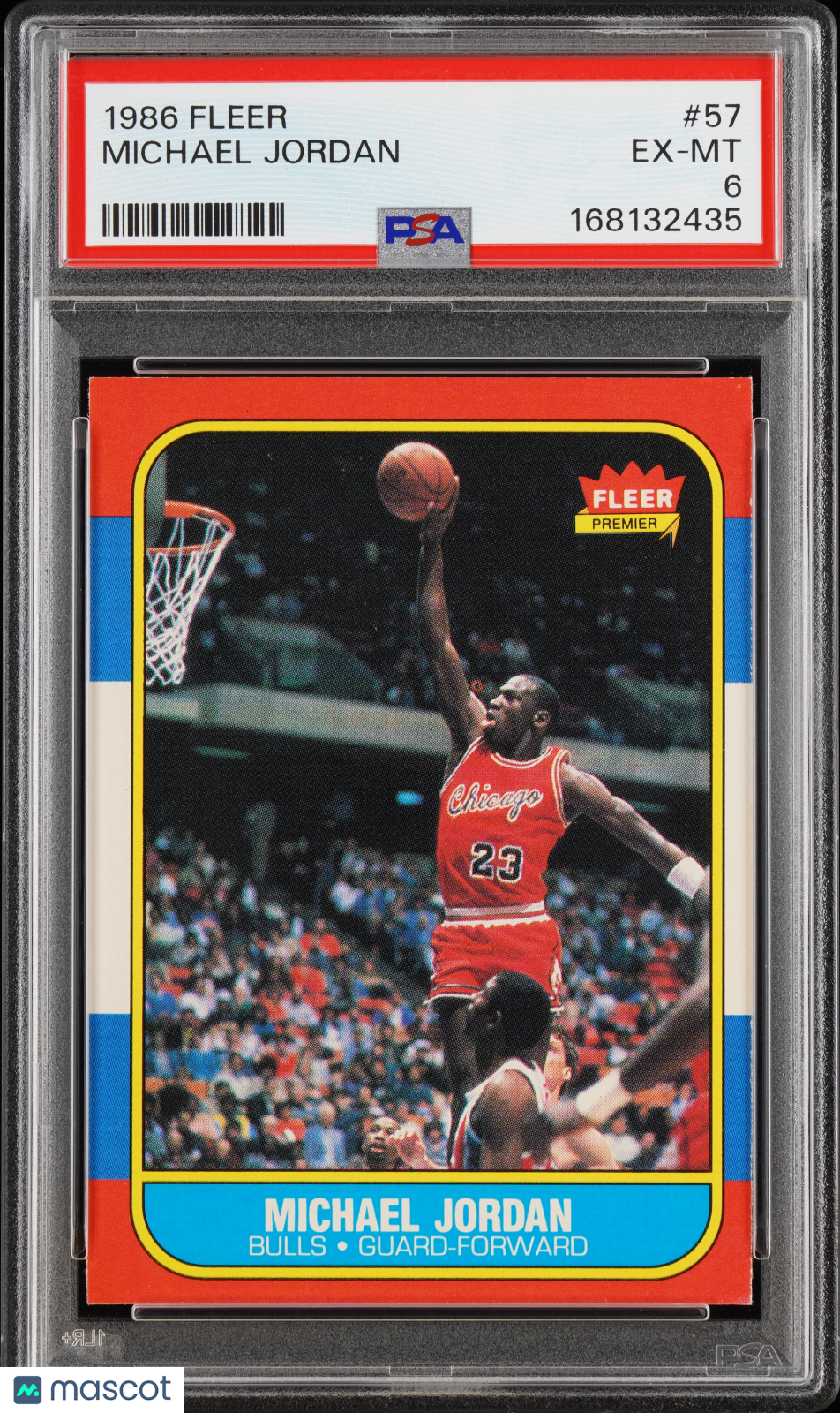 1986 Fleer Michael Jordan #57 PSA 6