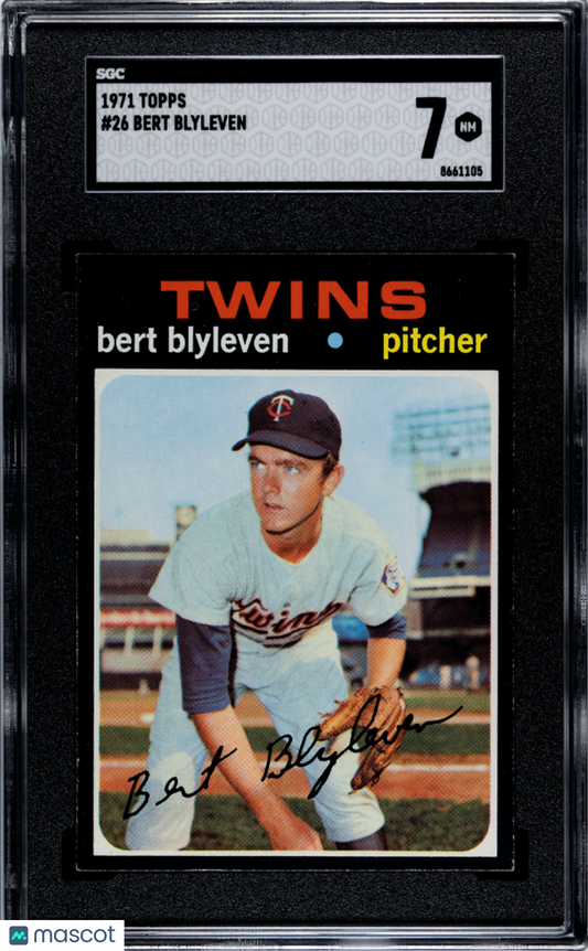 1971 Topps Bert Blyleven #26 SGC 7