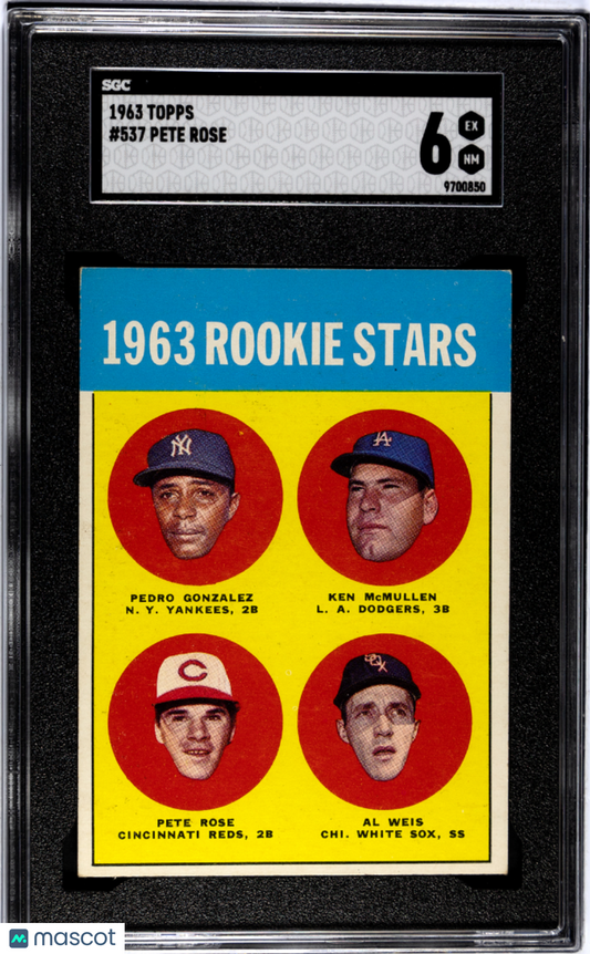 1963 Topps Pete Rose #537 SGC 6