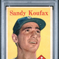 1958 Topps Sandy Koufax #187 PSA 3.5