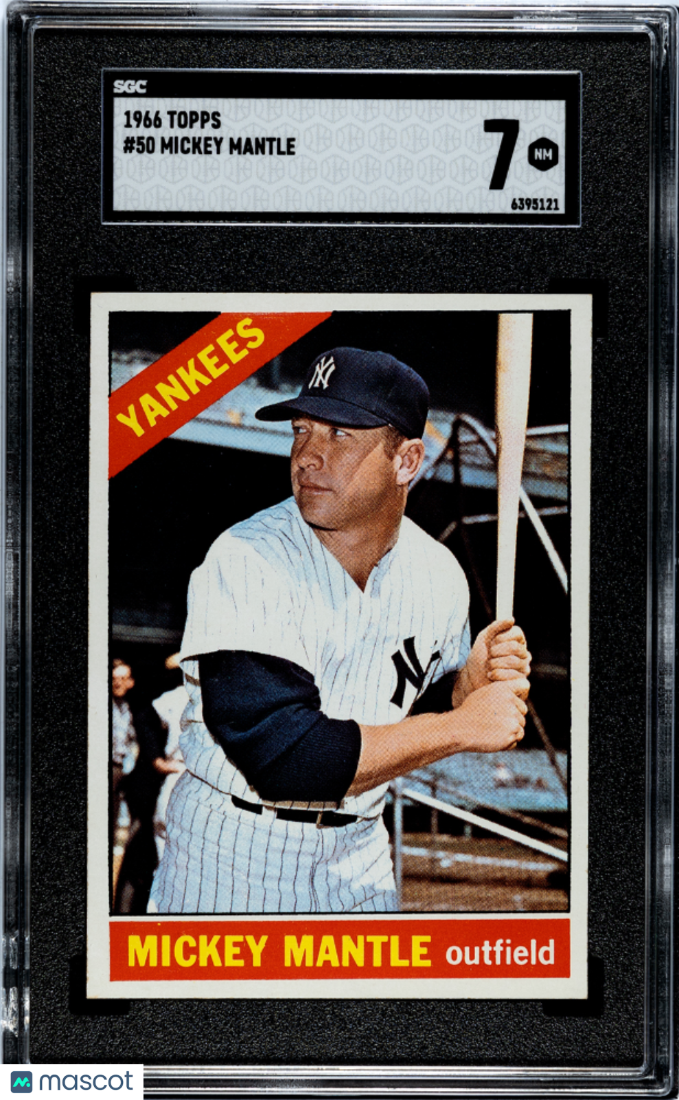 1966 Topps Mickey Mantle #50 SGC 7