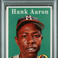 1958 Topps Hank Aaron #30 White Name PSA 5
