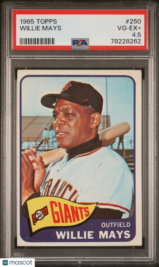 1965 Topps Willie Mays #250 PSA 4.5