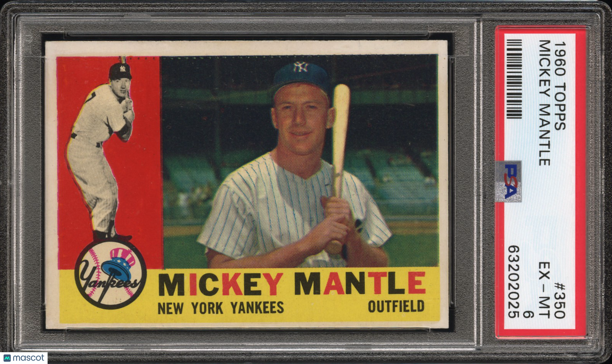 1960 Topps Mickey Mantle #350 PSA 6