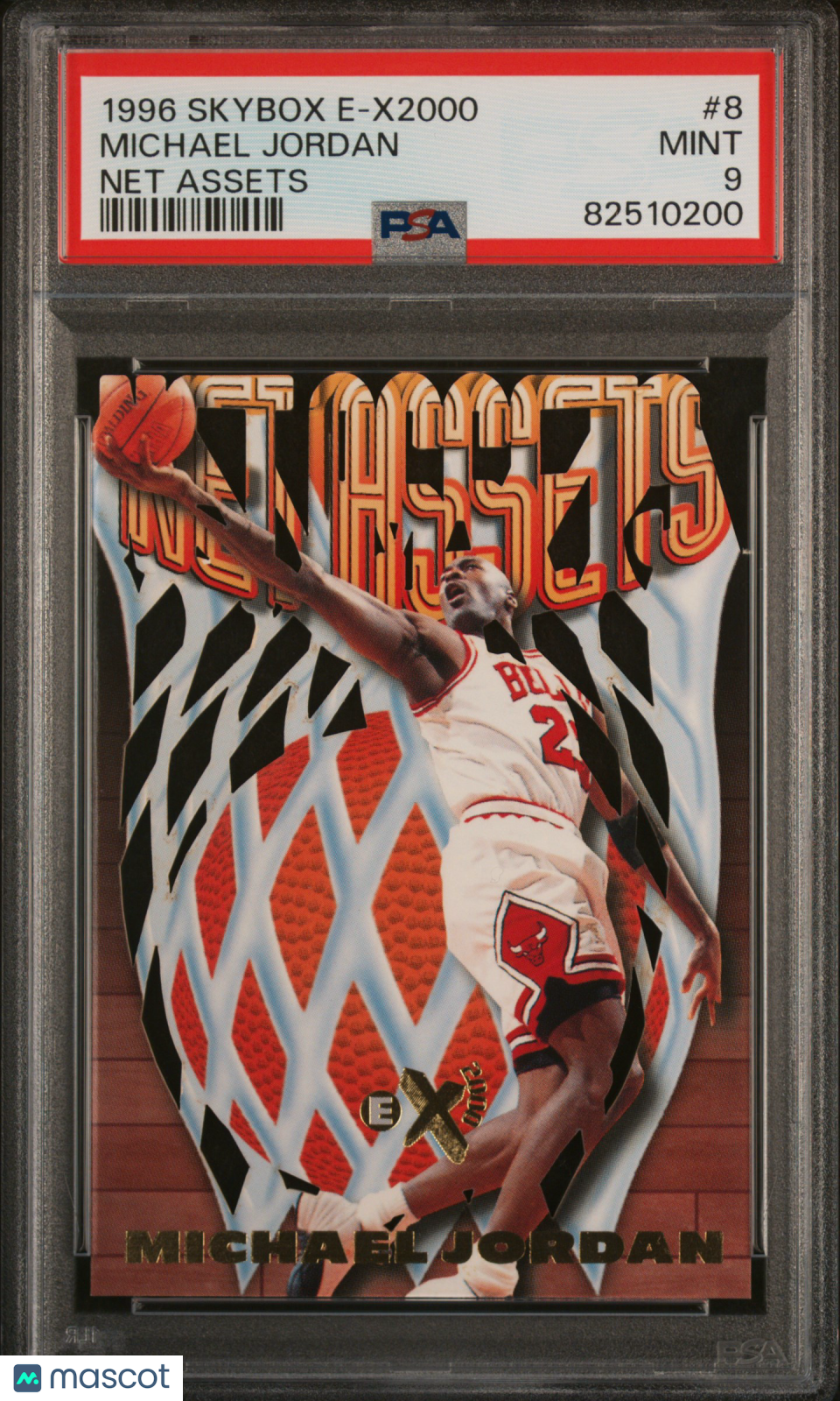 1996 Skybox E-X2000 Net Assets Michael Jordan #8 PSA 9