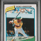 1980 Topps Rickey Henderson #482 PSA 9