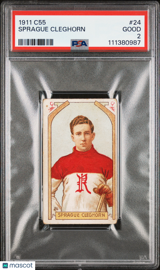 1911 C55 Sprague Cleghorn #24 PSA 2