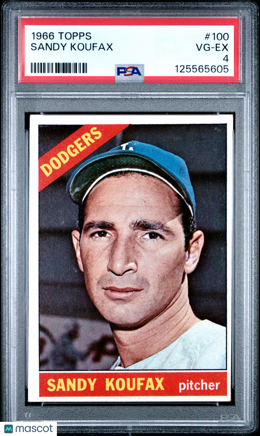 1966 Topps Sandy Koufax #100 PSA 4