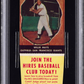 1958 Hires Root Beer Willie Mays #25 With Tab PSA 6