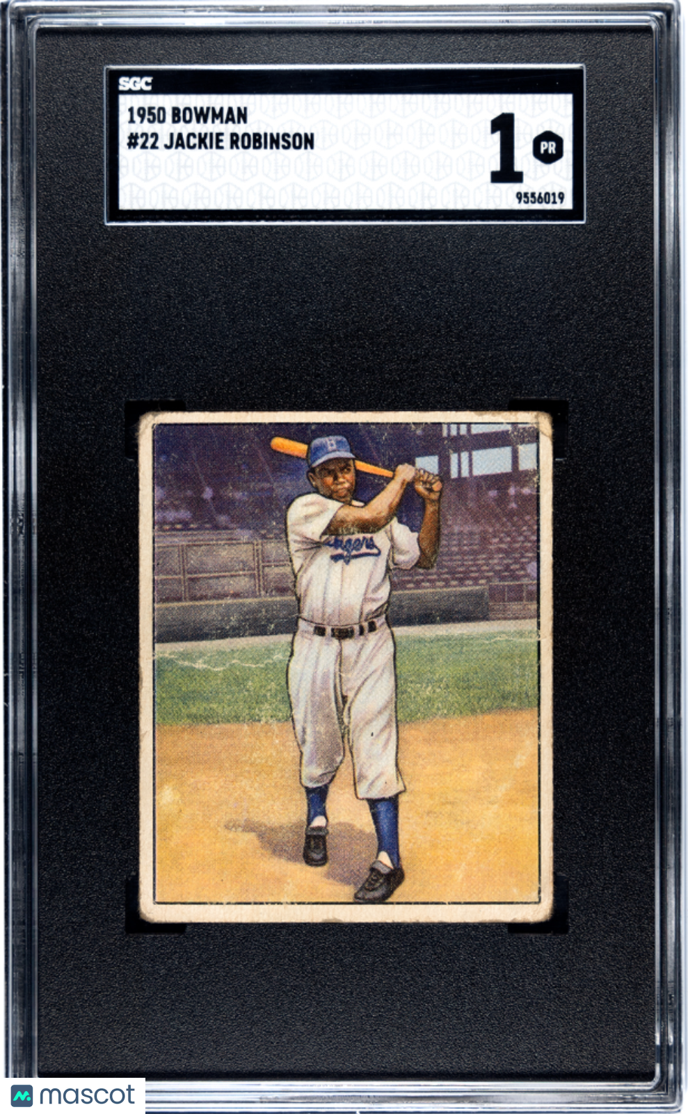 1950 Bowman Jackie Robinson #22 SGC 1