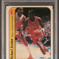 1986 Fleer Sticker Michael Jordan #8 PSA 2