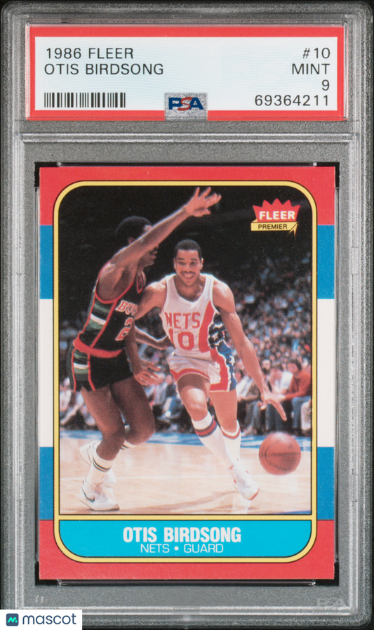 1986 Fleer Otis Birdsong #10 PSA 9