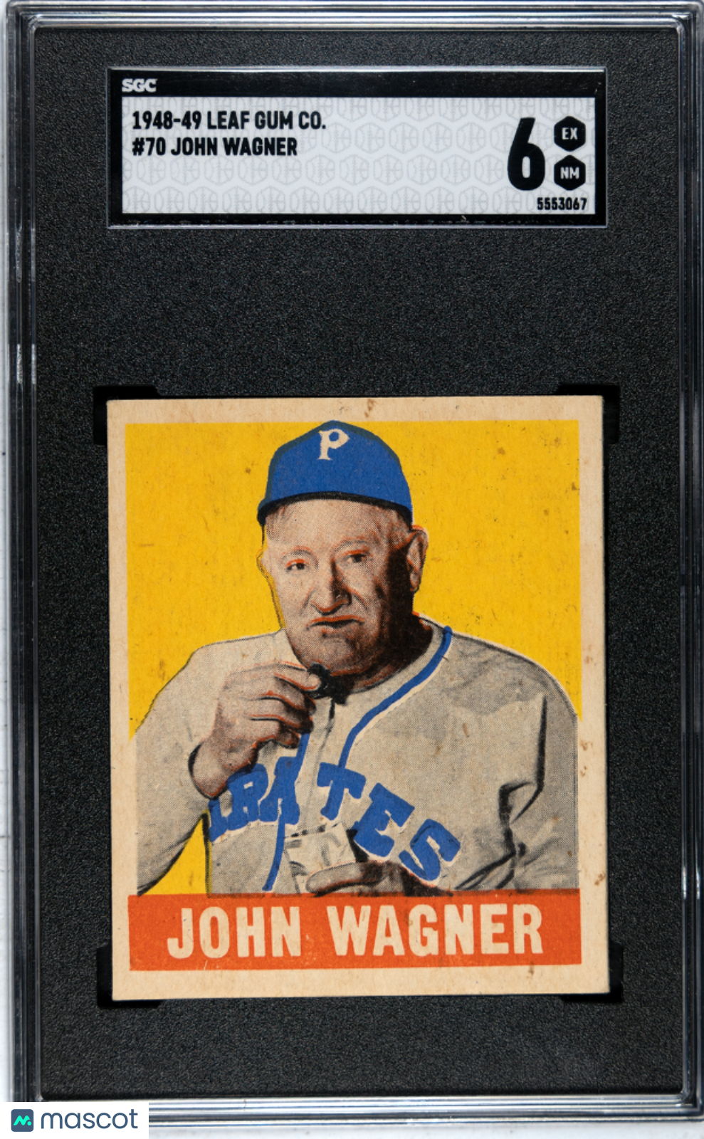 1948 Leaf Gum Co. John Wagner #70 SGC 6