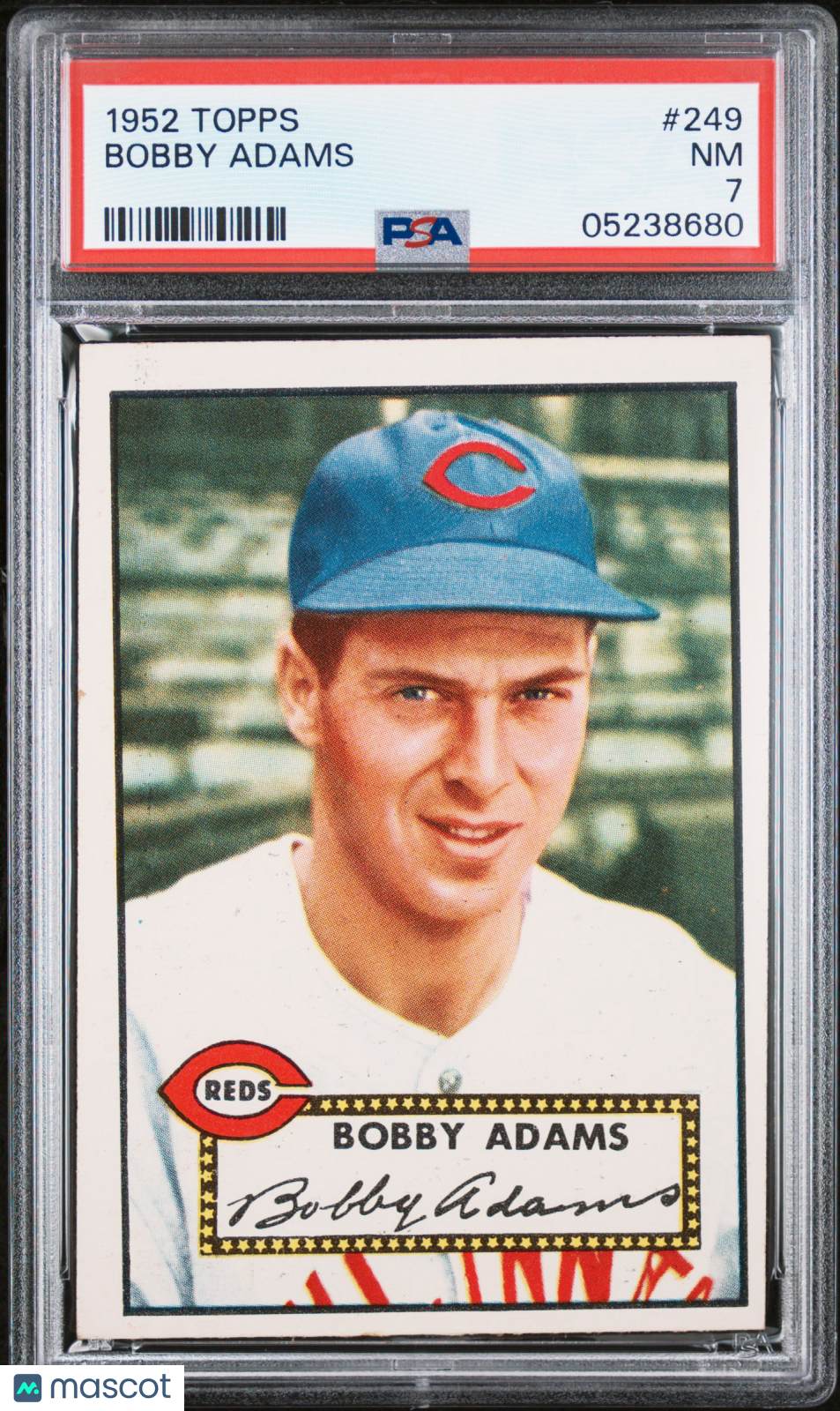 1952 Topps Bobby Adams #249 PSA 7