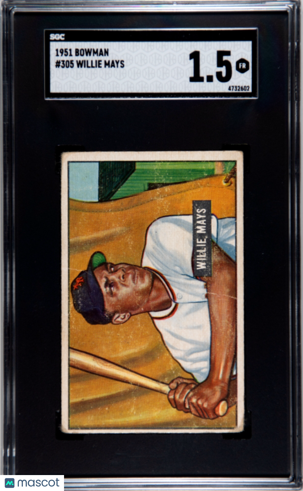 1951 Bowman Willie Mays #305 SGC 1.5