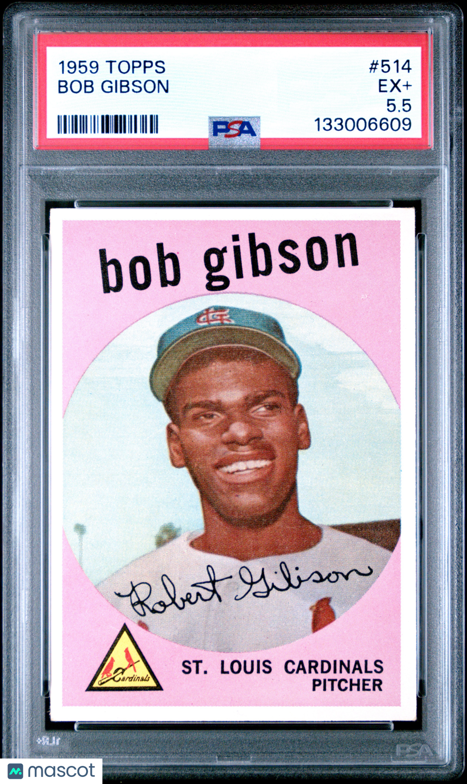 1959 Topps Bob Gibson #514 PSA 5.5