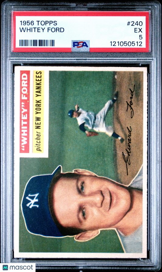 1956 Topps Whitey Ford #240 PSA 5