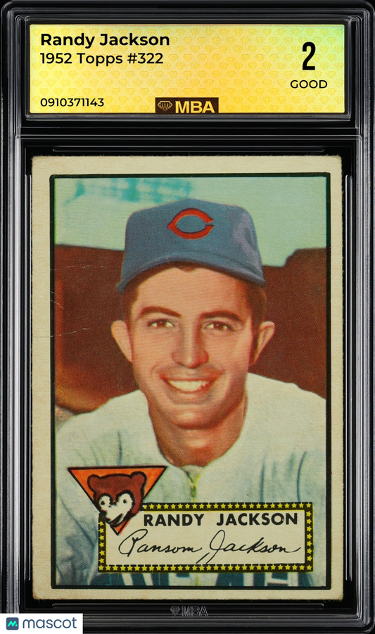 1952 Topps Randy Jackson #322 MBA 2