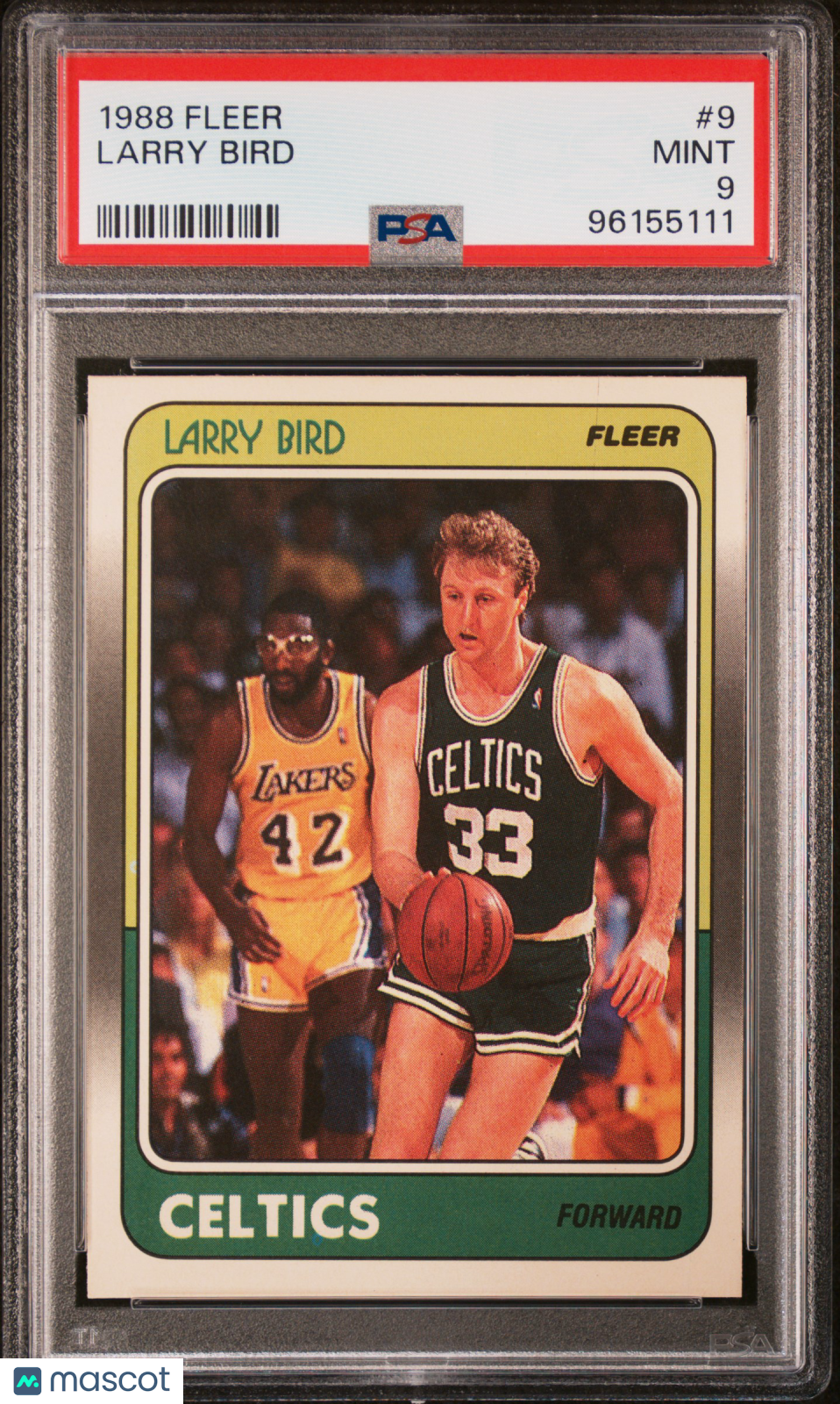 1988 Fleer Larry Bird #9 PSA 9