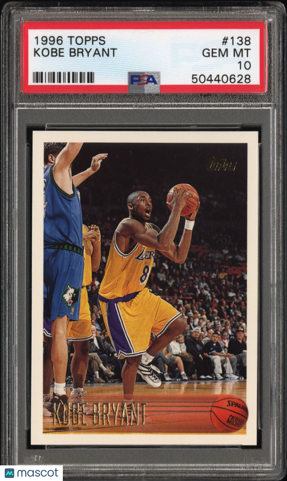 1996 Topps Kobe Bryant #138 PSA 10